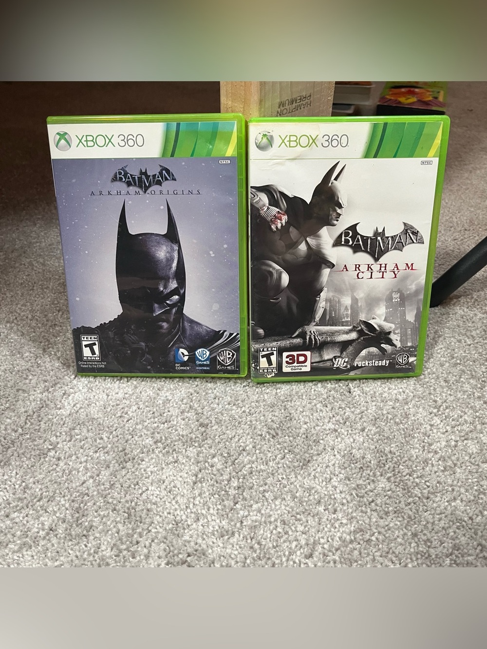 Lot Of (2) Batman Game Xbox 360 Arkham Origins & Arkham City Tested And Working